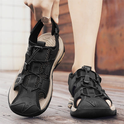 Damen Sandalen Sommer Bequem Mesh Atmungsfunktion