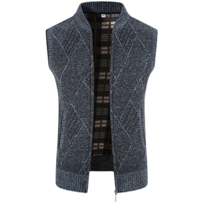 Strickweste Herren Modern mit Rautenmuster