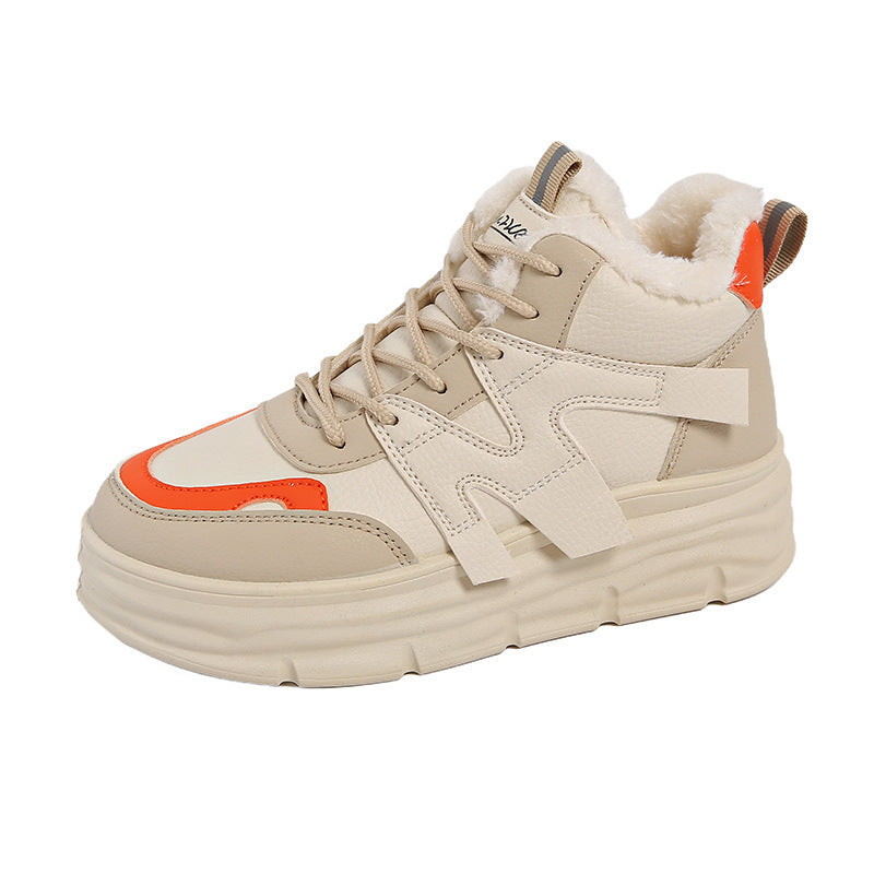 Damen Sneaker High Top Weich Bequem Modisch