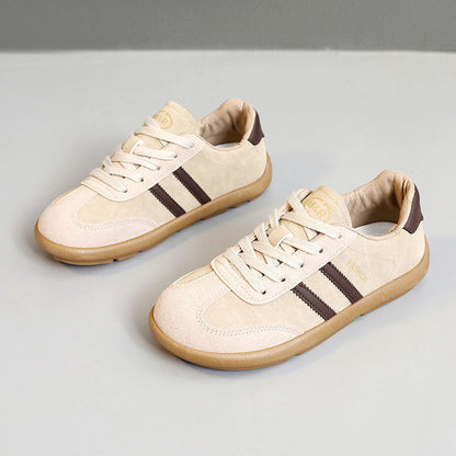 Damen Freizeitschuhe Veloursleder Weich Bequem