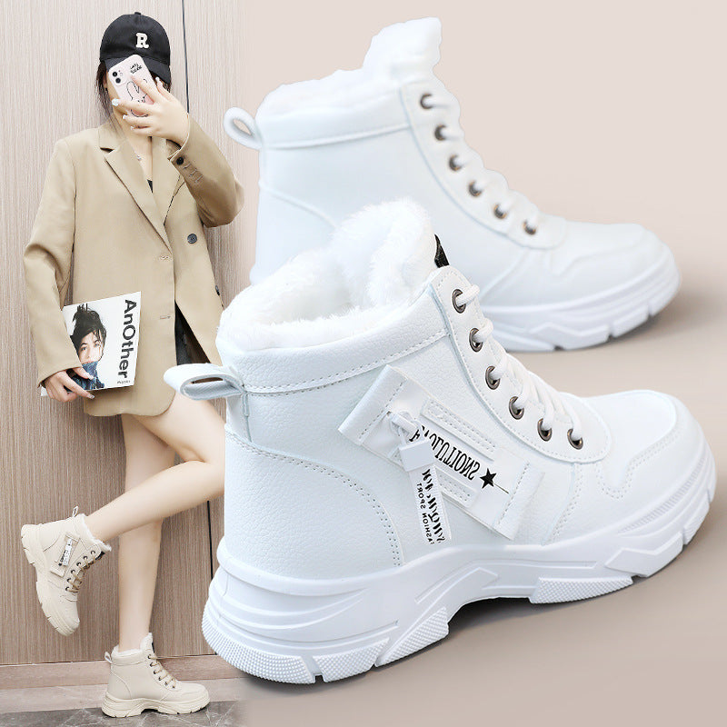 Damen Winterboots Warm Kunstfellfutter Robust - BerlinGlamour