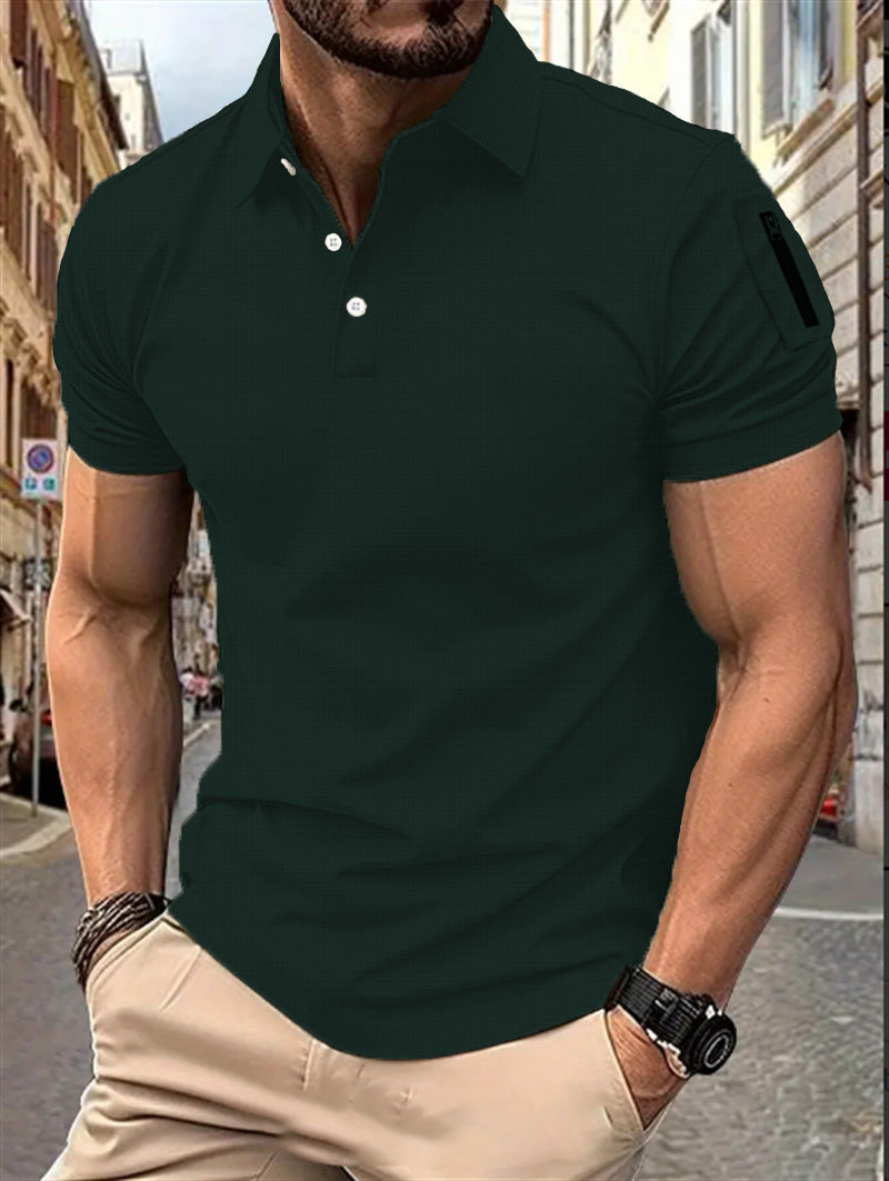 Herren Poloshirt Modern Muster Berlin Style