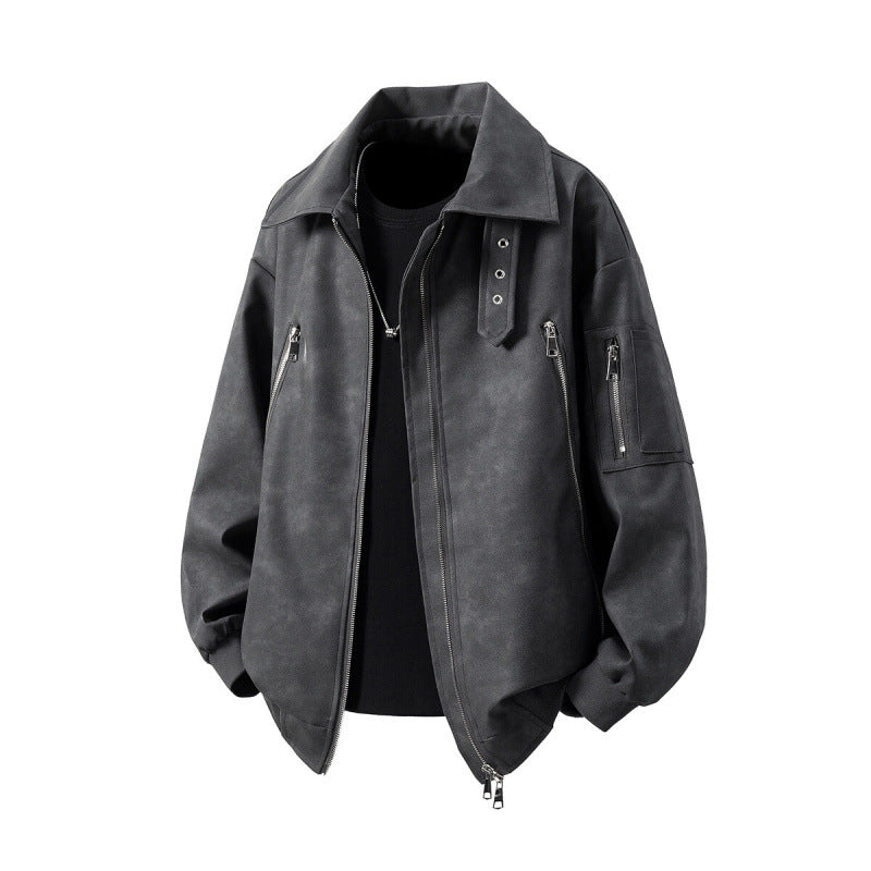 Herren Übergangsjacke Modern mit Reißverschlusstaschen - BerlinGlamour