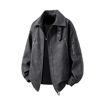 Herren Übergangsjacke Modern mit Reißverschlusstaschen - BerlinGlamour