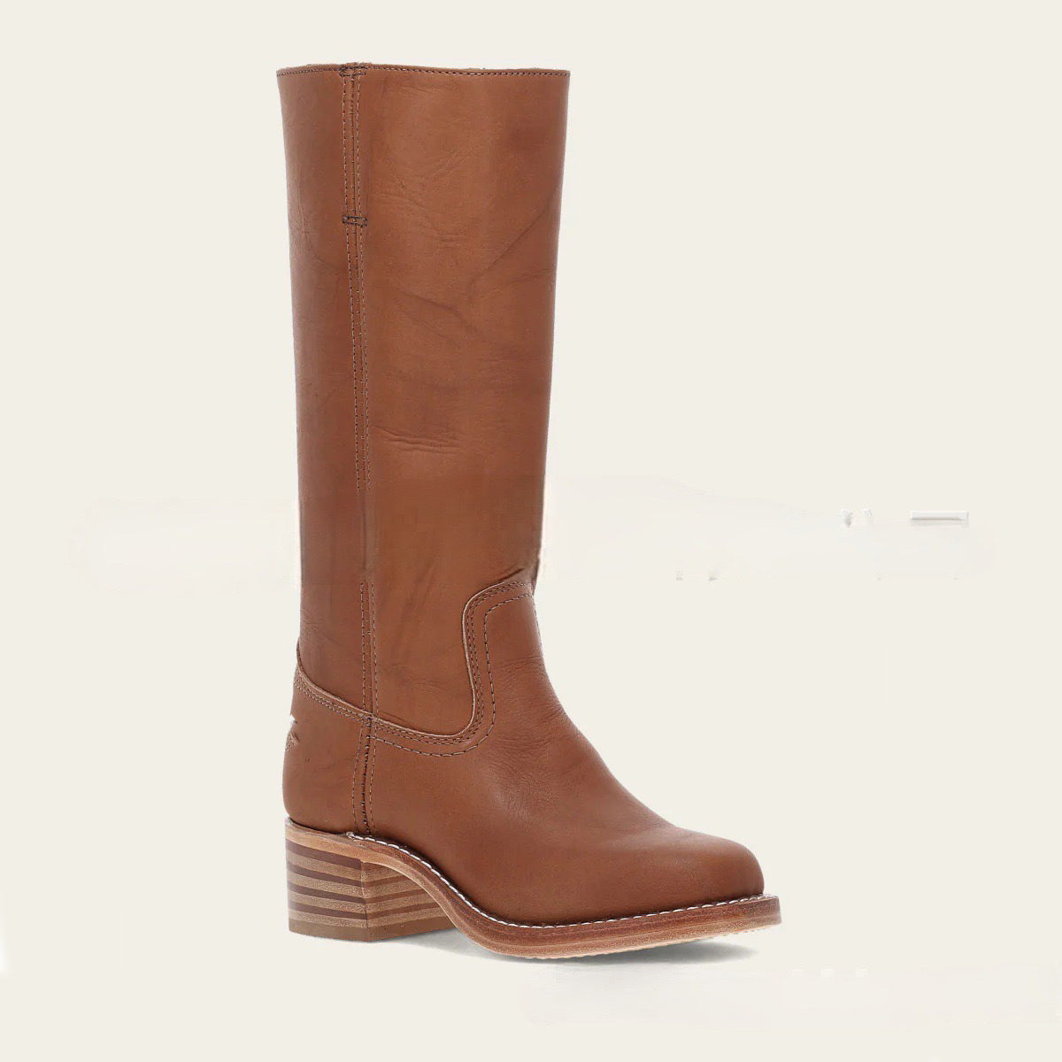 Damen Lederstiefel Westernstil Blockabsatz Schuhe