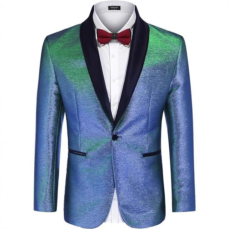Herren Sakko Glänzend Elegant Abendanzug