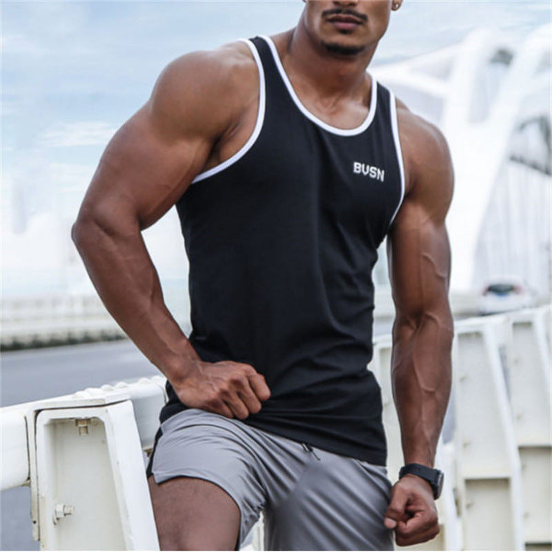 Herren Tanktop Sport atmungsaktiv Schnittfits - BerlinGlamour