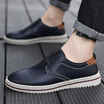 Herren Schnürschuhe Leder Elegante Freizeitschuhe Modern