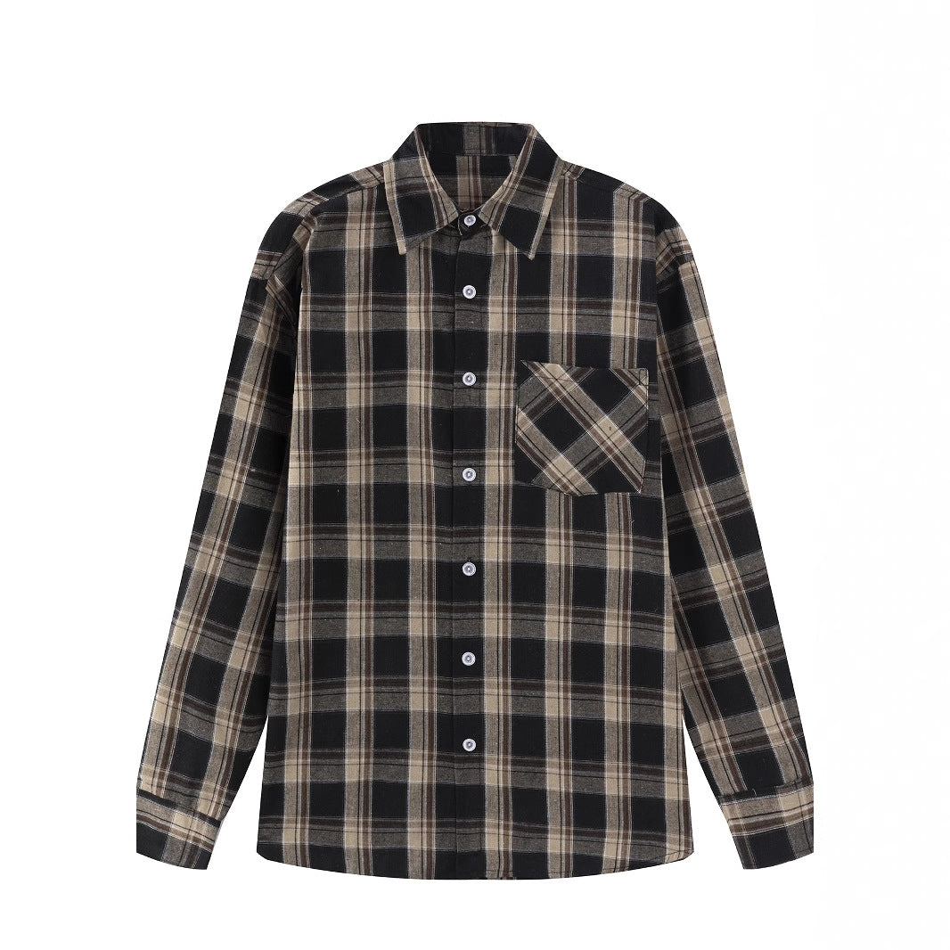 Herren Langarmhemd kariert Modern Berlin Style - BerlinGlamour