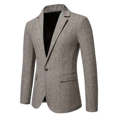 Herren Blazer Herringbone Elegant Slim Fit