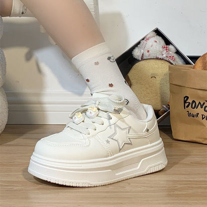 Damen Plateau Sneaker Schnürsenkel Custom Made