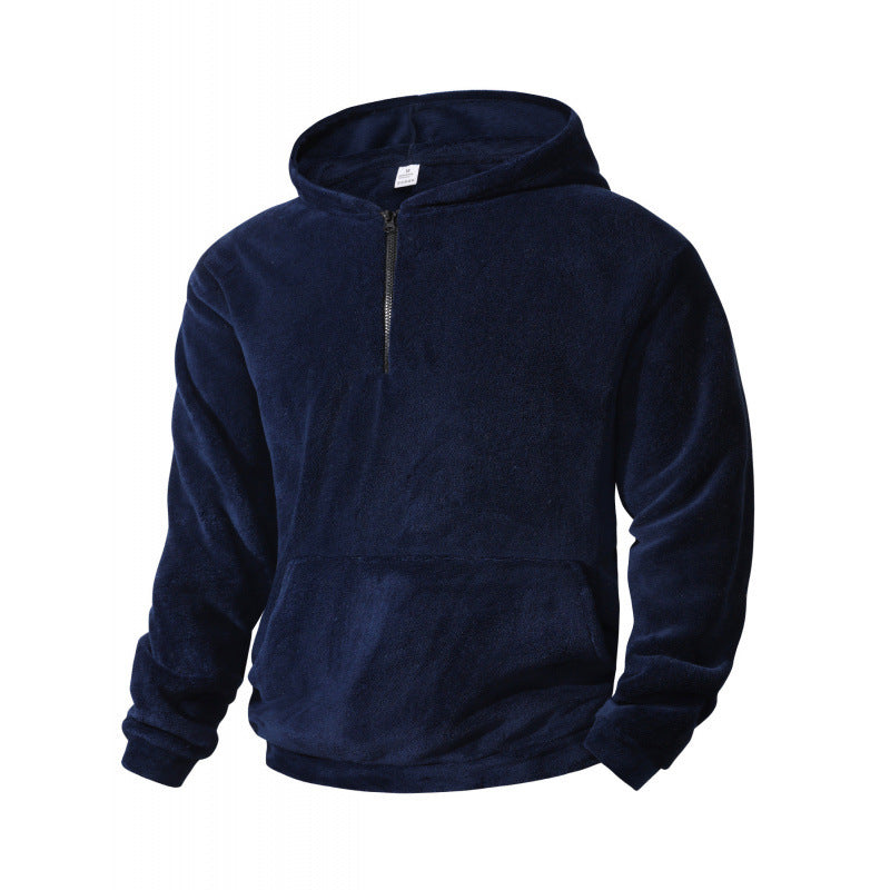 Herren Fleece Pullover Kapuzenpullover Langarm Warm