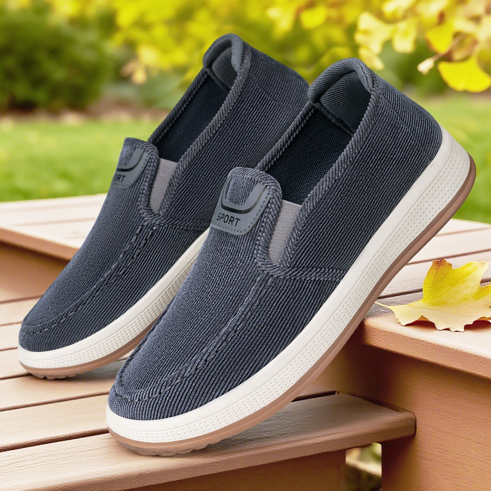 Damen Clogs Bequem Cordoptik Lässig - BerlinGlamour