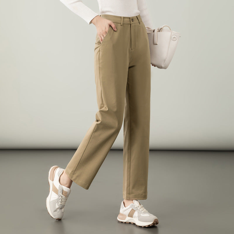 Damen Stoffhose Elastisch Elegant Baumwolle