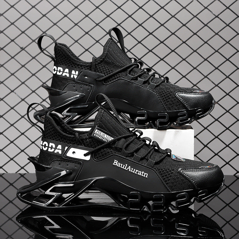 Damen Sport-Sneaker Atmungsaktiv Leichtlaufend Schwarz