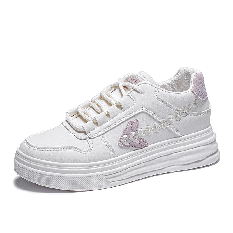 Damen Plateau Sneaker Sportlich Atmungsaktiv Elegant