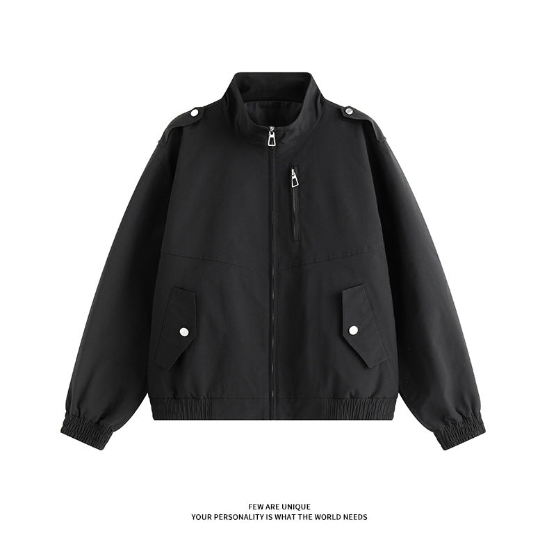 Herren Freizeitjacke Warm mit hohem Kragen und Taschen