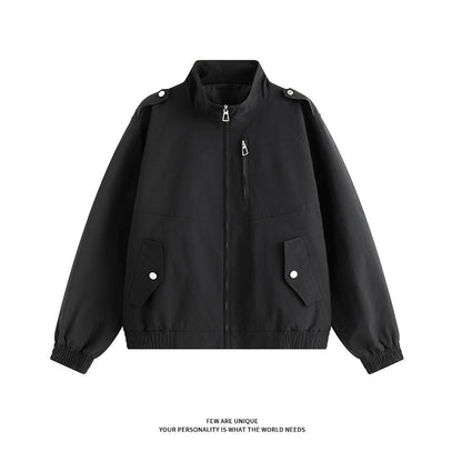 Herren Freizeitjacke Warm mit hohem Kragen und Taschen