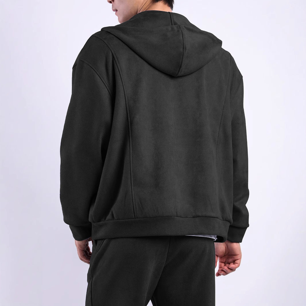 Herren Fleecejacke Warm mit Taschen Ergonomisch
