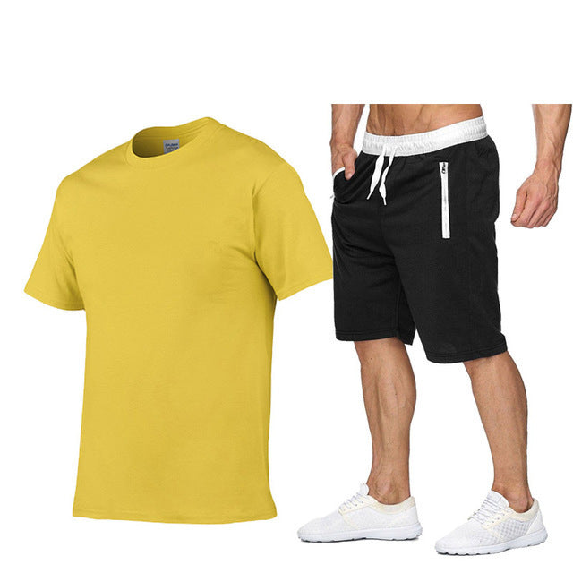 Herren Sportbekleidung Set: T-Shirt und Shorts Casual Style