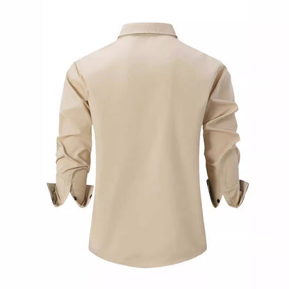 Elegantes Herren-Hemd mit Kontrastkragen Baumwolle