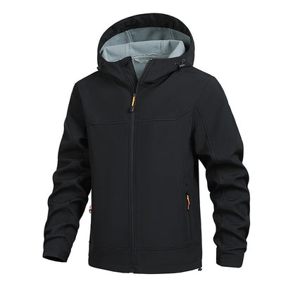 Herren Outdoorjacke Winddicht mit Kapuze Wasserabweisend