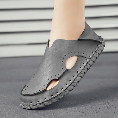 Damen Leder-Slipper Bequem Atmungsaktiv KomfortSchuhe
