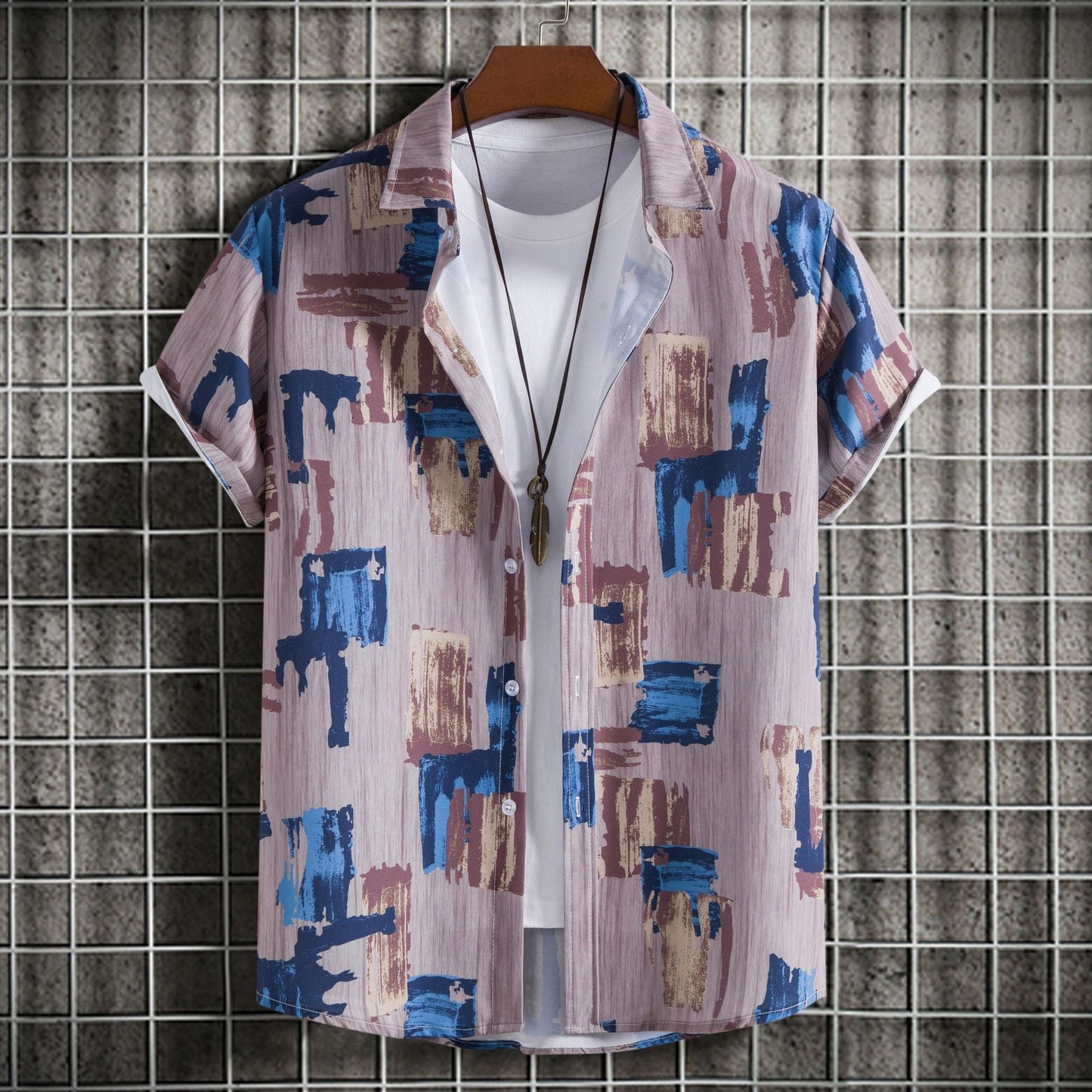Herren Kurzarmhemd Lässig Modern Berlin Style - BerlinGlamour