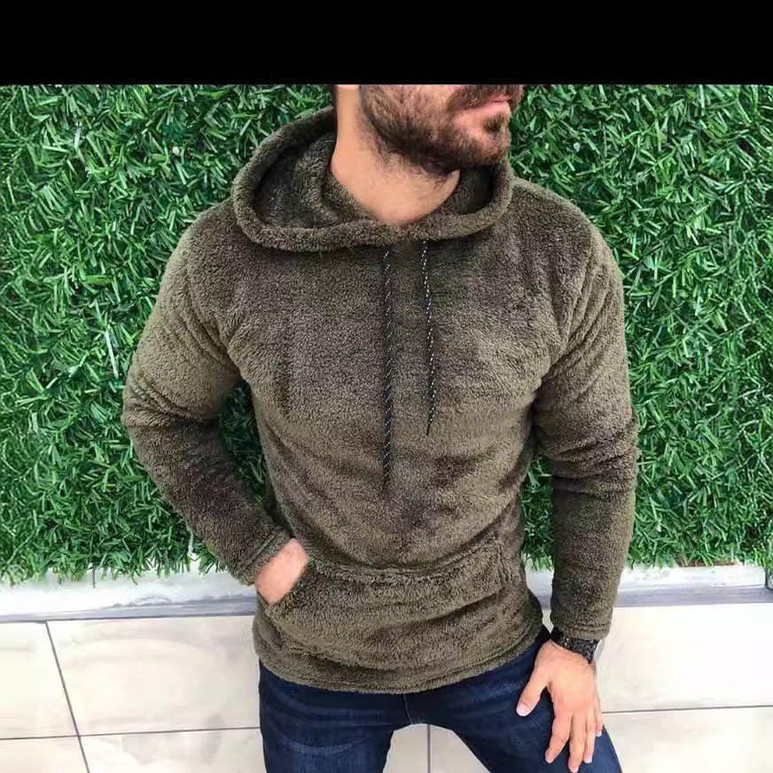 Herren Fleece Hoodie Warm Bequem Großstadtstyle - BerlinGlamour