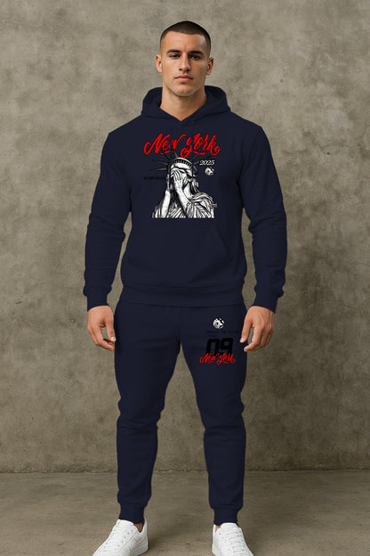 Herren Kapuzenpullover Set Lässig Mit Hose Sportlich