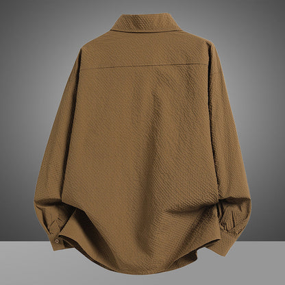 Herren Overshirt Lässig mit Taschen Modern