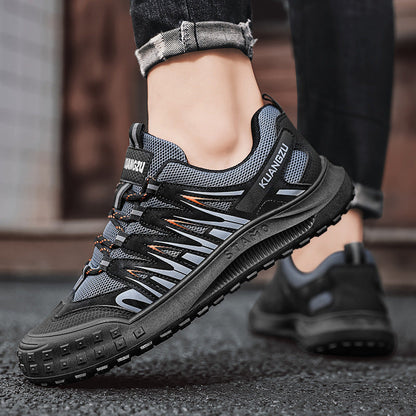 Damen Trekking Sneaker Sportlich Rutschfest Atmungsaktiv