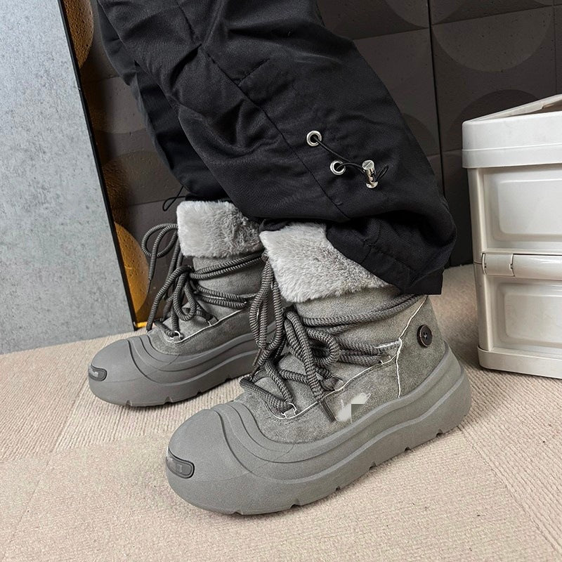 Damen Winterstiefel Flauschig Warme Schnee Stiefel
