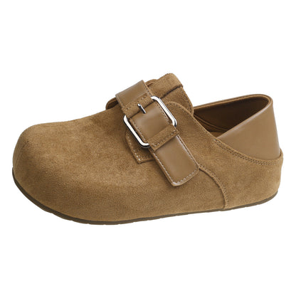 Damen Clogs Bequem Modisch Schnalle Schuhe