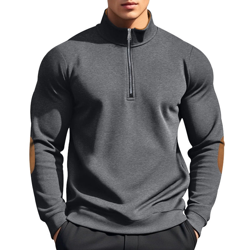 Herren Pullover Funktional Reißverschluss Kragen Hoch