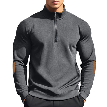 Herren Pullover Funktional Reißverschluss Kragen Hoch