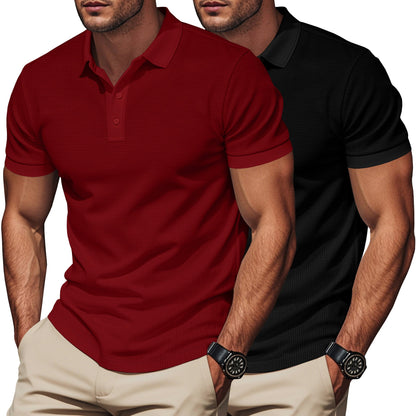 Herren Poloshirt Klassisch Strukturiert Modern - BerlinGlamour