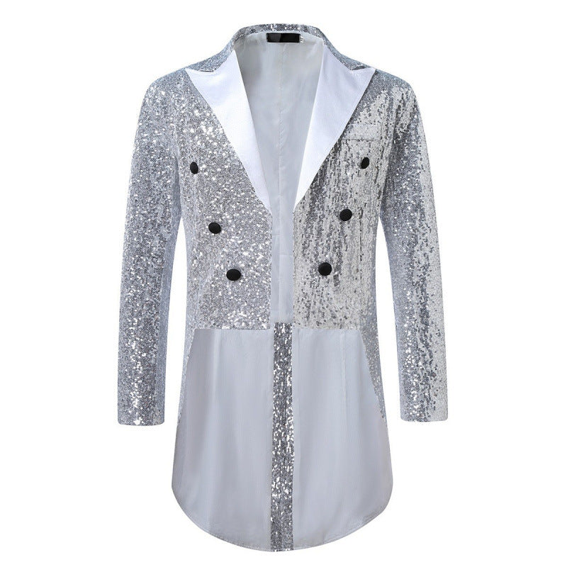 Herren Smoking Blazer Glitzer Effekt Elegant