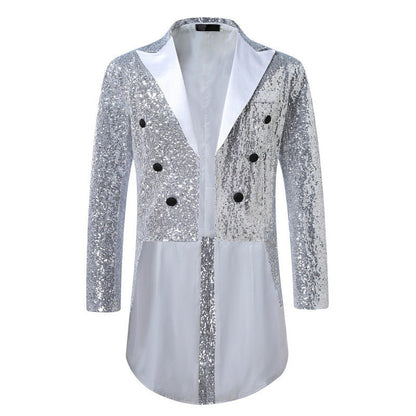 Herren Smoking Blazer Glitzer Effekt Elegant