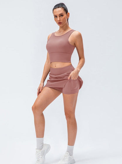 Tennis-Rock Sportlich Kurz Mit Schlitz Damen - BerlinGlamour
