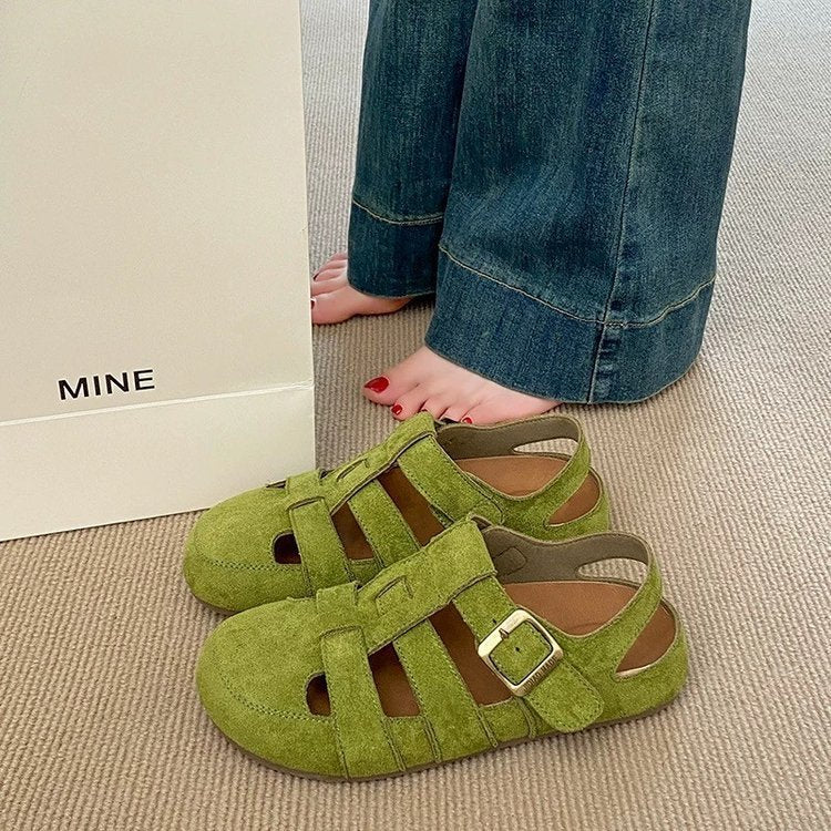 Damen Sandalen Bequem Verstellbar Weich - BerlinGlamour