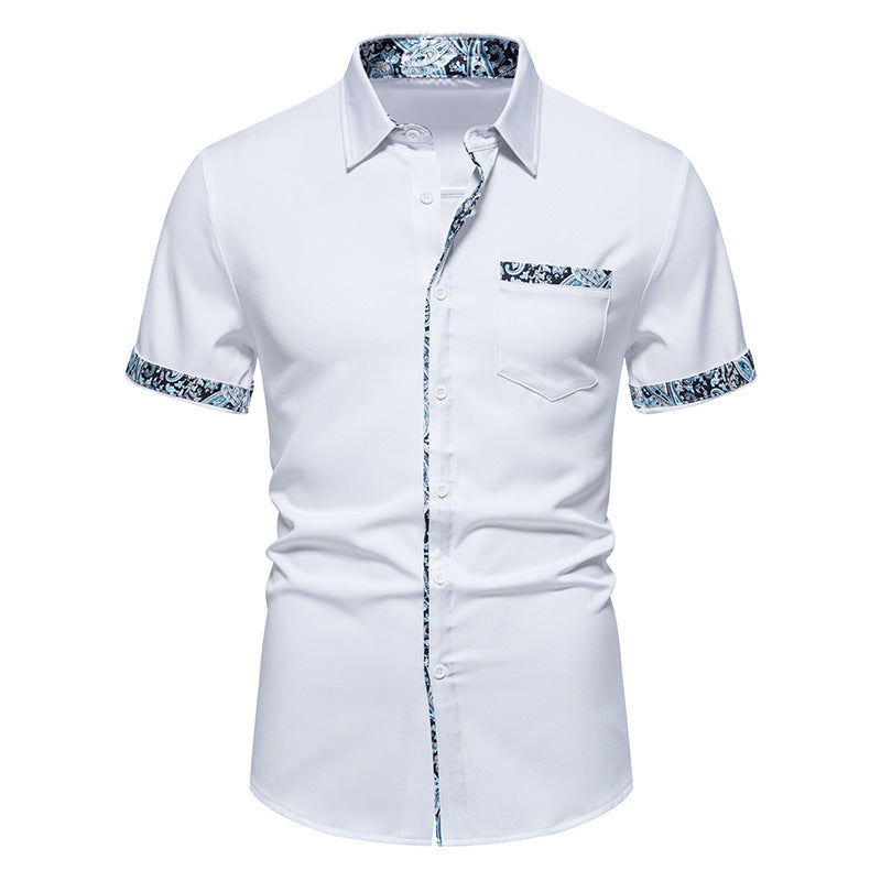 Herren Hemd Modern mit Kragen und Dekorationen Elegant