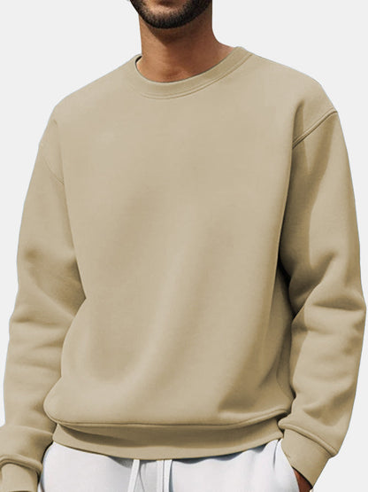 Herren Sweatpullover Lässig Oversized Schultern Cut-Out