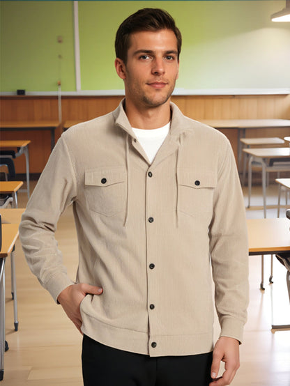 Herren Outdoor Jacke Urban Style Reißverschluss