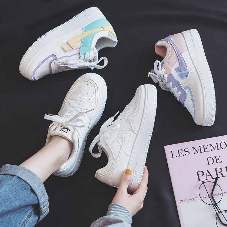 Damen Sneaker Sportlich Atmungsaktiv Laufschuhe Grün