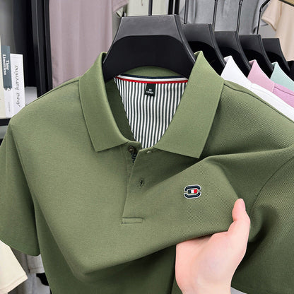 Herren Polohemd Elegantes Piqué Hemd Modern Knopfleiste
