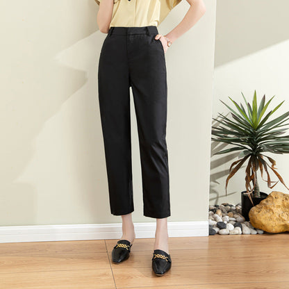 Damen Chino Hose Elastisch Stretch