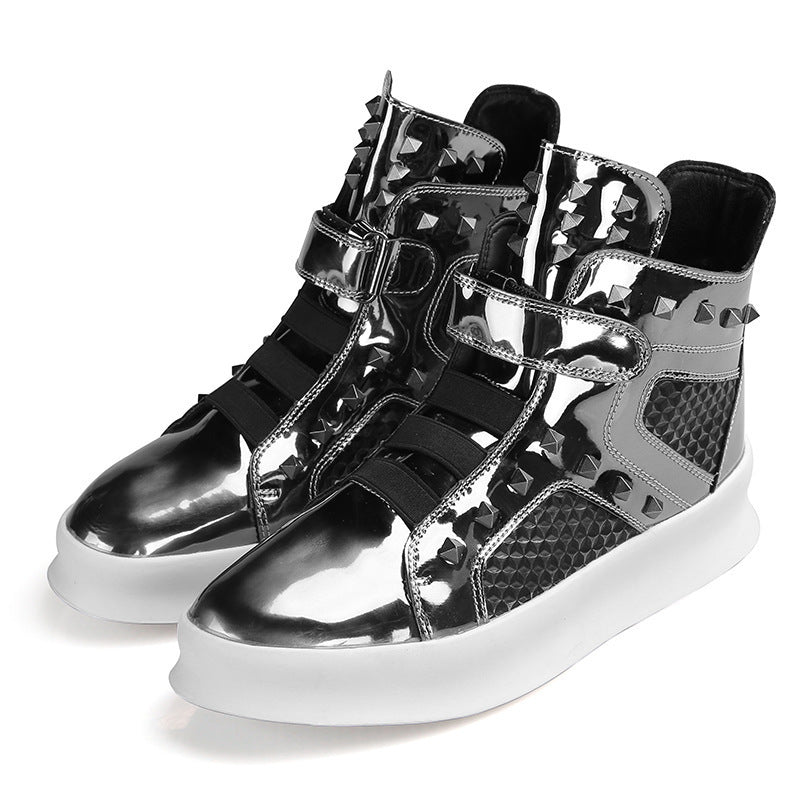 Damen High-Top Sneaker Netzoptik Rutschfest Modern