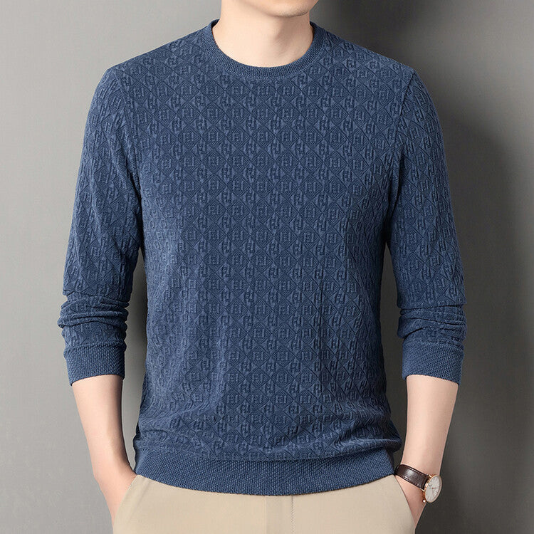 Herren Strickpullover Modern 3D Muster Hochwertig