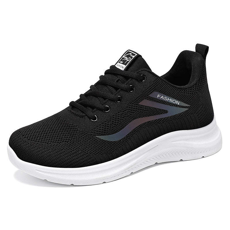 Damen Sport-Schuhe Jogging Atmungsaktiv Mesh Schwarz